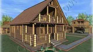 Проект деревянного дома с террасой и балконом Легенда-2