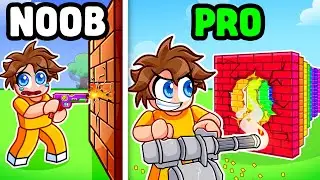 I Went NOOB to PRO in Roblox Shoot Wall Simulator!