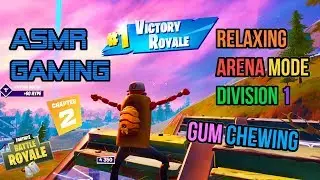 ASMR Gaming | Fortnite Relaxing Arena Mode Division 1 Gum Chewing 🎮🎧Controller Sounds + Whispering😴💤