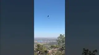 Paraglider in Boulder seen from summit of Flagstaff Mountain. #bouldercolorado #explorecolorado