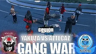 YAKUZA 👹 VS AZTECAZ | YKZ ❤️ VS VLA 💙 | ගල් කොල්ලො ටික left 😮‍💨 | CEYLON RP | MR SASA 👹