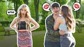 KISSING My BEST FRIEND To See How My CRUSH Reacts**CAUGHT KISSING PRANK**|Jentzen Ramirez