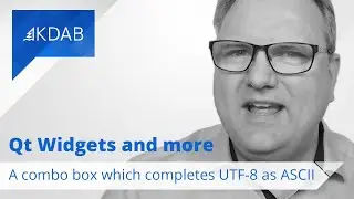A Combo Box Which Completes UTF-8 as ASCII