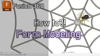 Spider Web🕷️ Form 3D Modeling with Fusion 360 | How to design tip