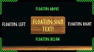 Floating Sign Text!  Here's How!  |  