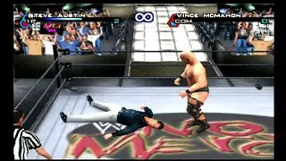 Stone Cold Steve Austin vs Vince McMahon (Hardcore) - WWF Smackdown JBI (PS2)