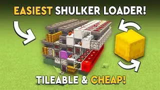 Minecraft EASY Shulker Box Loader Tutorial - Tileable & Cheap!
