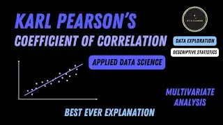 Karl Pearson Coefficient of Correlation | At A Glance! | Data Science | Correlation Coefficient #ai