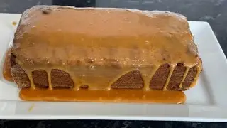 Spiced Fig Loaf Cake - With Caramel Sauce