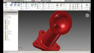 Autodesk Inventor - Revolve - Extrude - Hole - 2D into 3D Modeling