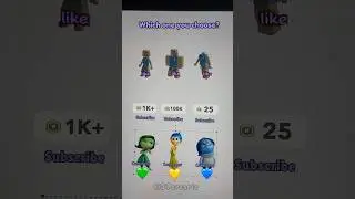 which one you choose? - 3 #roblox #insideout2 #art