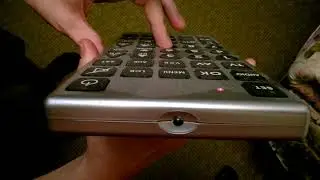 Infrared radiation from the TV remote control