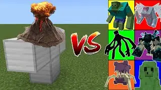 The Volcano Golem vs Mutant Creatures