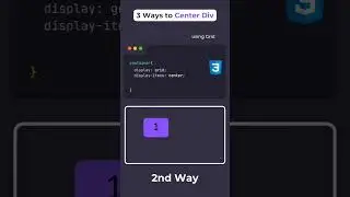 3 ways to do centre div using flex box. 
