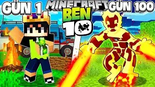 Minecraft'ta 100 GÜN BEN 10 OLARAK HAYATTA KALDIM!