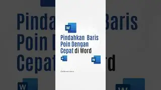 Trik Microsoft Word Cara Pindahkan Baris Poin Dengan Cepat #microsoftword #msword