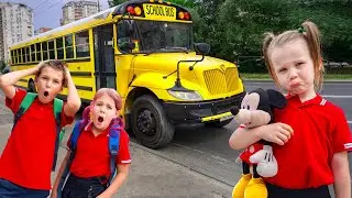 Five Kids First Day of School + more Children's Songs and Videos