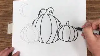 Pumpkin Patch Drawing