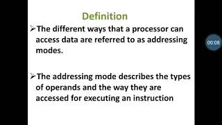 Addressing mode in 8086 microprocessor