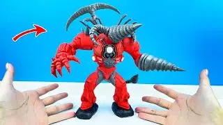 Upgraded Titan DRILL MAN 2.0 multiverse with clay & plasticine