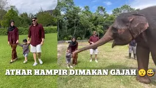 ATHAR PAKE BELANGKON ❤ ATHAR HAMPIR DI MAKAN GAJAH 😯😯