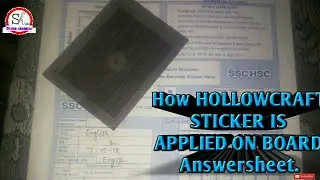 How To stick HOLLOWCRAFT sticker in board answerSheet|| must watch|| must support.