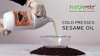 Hathmic Cold Pressed Sesame Oil (Un Refined and Un Filtered Pure Oil) 1 Litre.