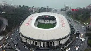 BEŞİKTAŞ VODAFONE STADI HAVADAN GÖRÜNTÜ