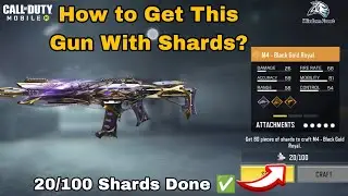 How to CRAFT M4 - Black Gold Royal With Shards | FREE Unlock or CLAIM Legendary M4 Cod Mobile 2025