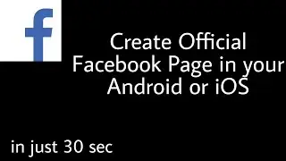How to create Facebook page in Android or iOS || Your Interests