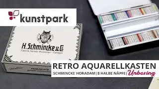 Schmincke HORADAM Retro Aquarellkasten mit 8 halben Näpfen - Unboxing ✨