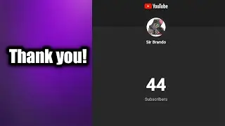 No Arma video today.. But a Thank you, to all my subs.