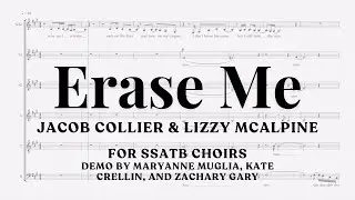 "erase me" for SSATB choirs arranged by MaryAnne Muglia