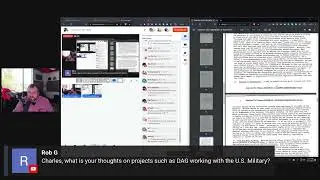Charles Hoskinson on What's your thoughts on projects such as DAG working with the US Military