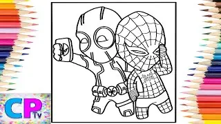 Deadpool Meets Spiderman Coloring Pages/Superheroes Having Fun/Syn Cole - Melodia [NCS Release]