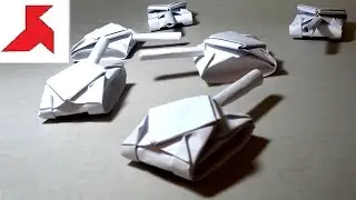 How to make origami TANK from A4 paper