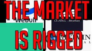THE MARKET IS BEING RIGGED IN FRONT OF OUR EYES. Webull and Robinhood showing their TRUE COLORS.