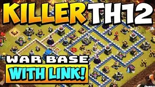 *KILLER* NEW TH12 WAR BASE! with link - Best Anti 3 Star Town Hall 12 Base 2020