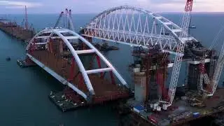 Керченский мост 12 октября 2017  ЭКСПЕРТ ПРОКОММЕНТИРОВАЛ СТРОИТЕЛЬСТВО КРЫМСКОГО МОСТА