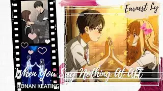 WHEN YOU SAY NOTHING AT ALL - RONAN KEATING#lovesong,#heartbroken,#songofthe90's,#lyric,#earnestly