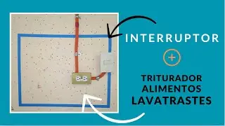 Instalación ELÉCTRICA para TRITURADOR DE ALIMENTOS en LAVATRASTES