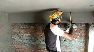 Beam plastering_ concrete Roof Beam plastering| Plastering techniques of beam