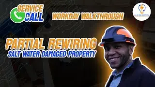 Partial Rewiring a Salt Water Damaged Home | Real Service Call Walkthrough