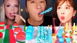 Mukbangers vs their candies and sweets