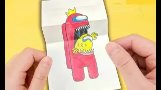 CRAZY AMONG US DIY Paper Games