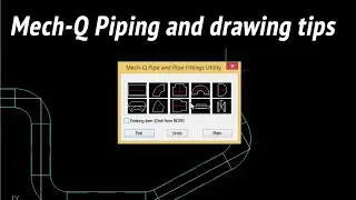 A straightforward way to draw piping + some AutoCAD tips.