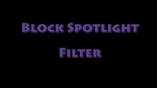 Block Spotlight - Filter