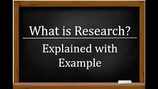 What is Research? | Research Methodology | Explain with  example | Scientific Meaning of Research