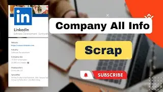 Scrape LinkedIn Company information | LinkedIn Data Scraping | sales navigator scraper