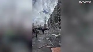 01 У Києві снаряд влучив в 9 поверхівку на Оболоні  14 03 22